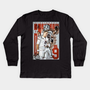 Joe Burrow 9 Kids Long Sleeve T-Shirt